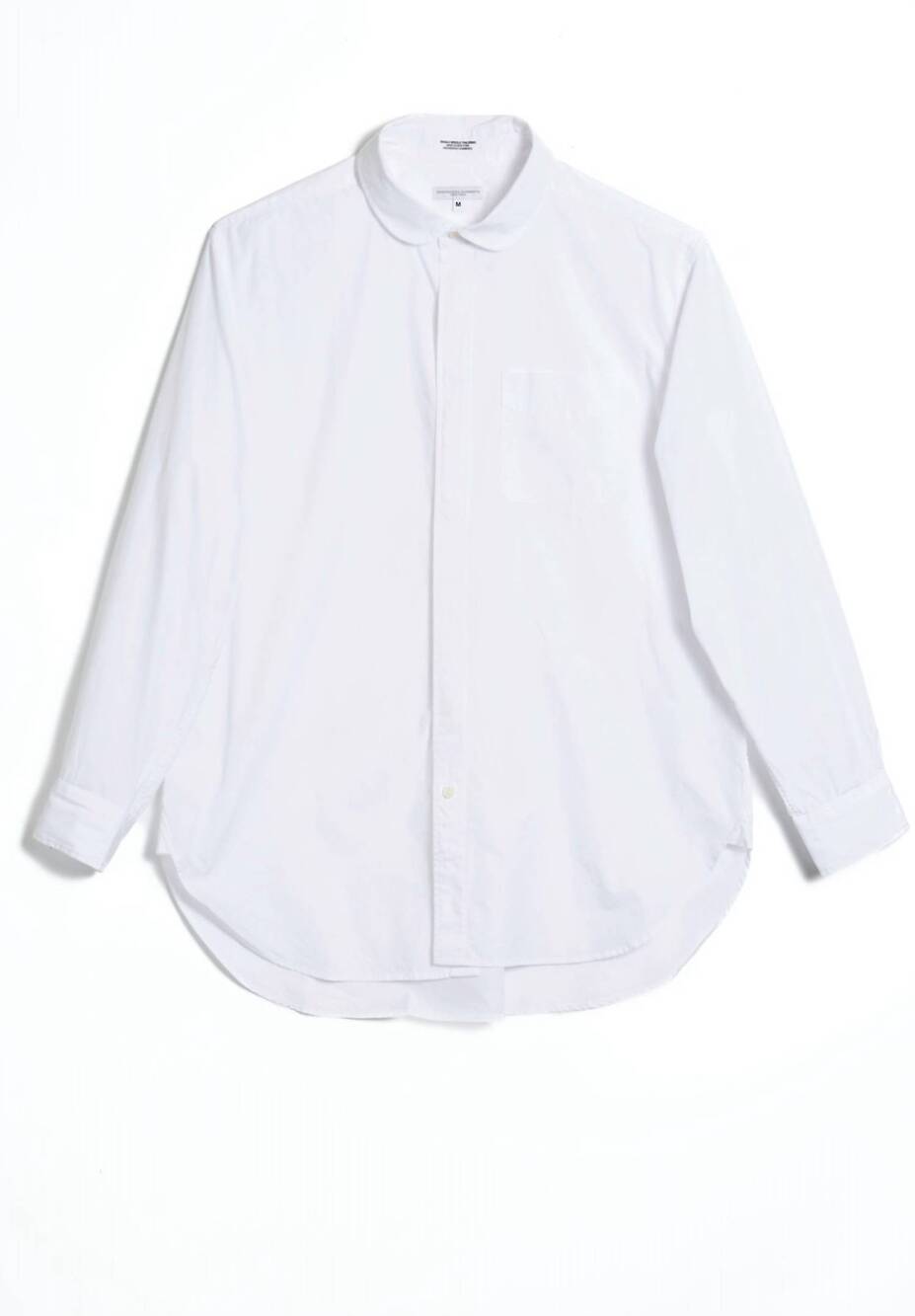 NEW ENGINEERED GARMENTS rounded collar shirt in white